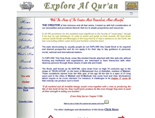 Tablet Screenshot of explore-quran.com